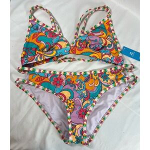 Cupshe Colorful Floral Bikini Set